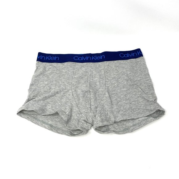 Calvin Klein 3 UNITS PER ORDER Class Trunk Men's Blue Gray Navy Cotton NB2729908 - Picture 4 of 8